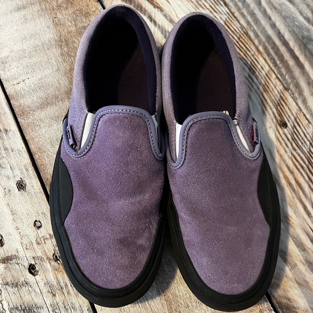 Vans Purple and Black Women's Sneakers